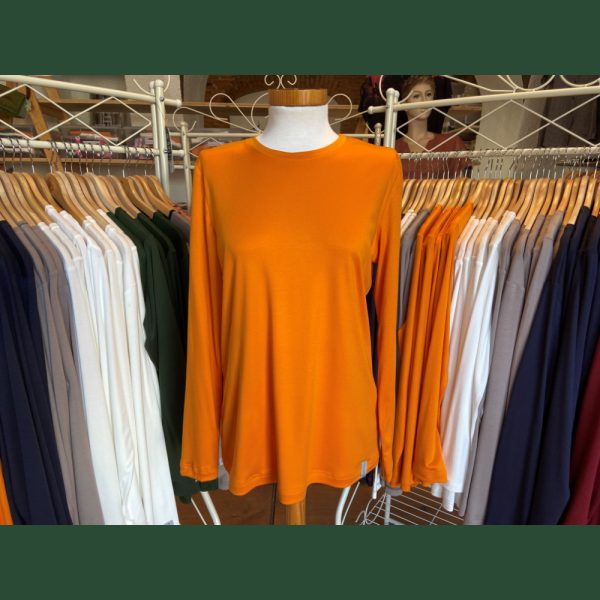 Damenshirt langarm „Slim-Fit“ aus Holzfaserstoff – Bild 5