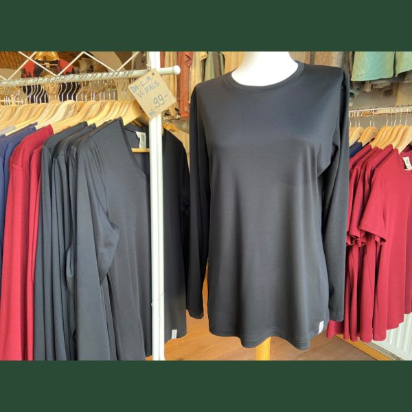 Damenshirt langarm „Slim-Fit“ aus Holzfaserstoff – Bild 2