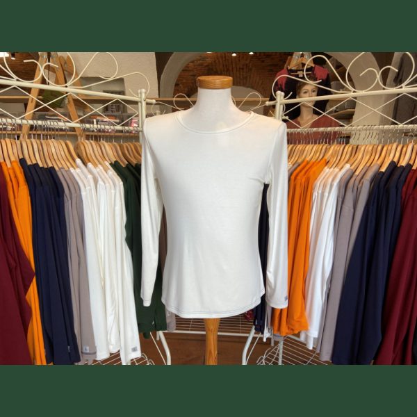 Damenshirt langarm „Slim-Fit“ aus Holzfaserstoff – Bild 3