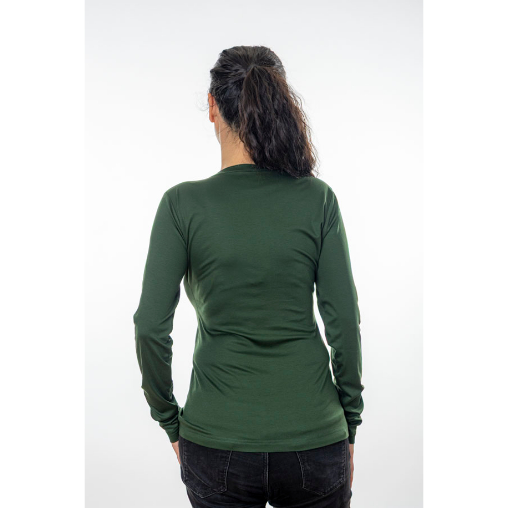 Slim-Fit Damenshirt langarm aus Modal Micro Holzfaserstoff – Bild 4