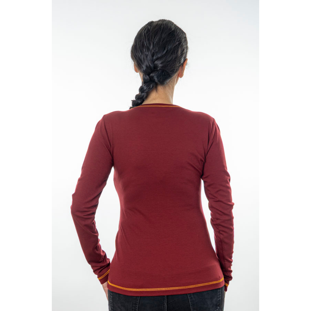 Slim-Fit Damenshirt langarm aus Modal Micro Holzfaserstoff – Bild 8